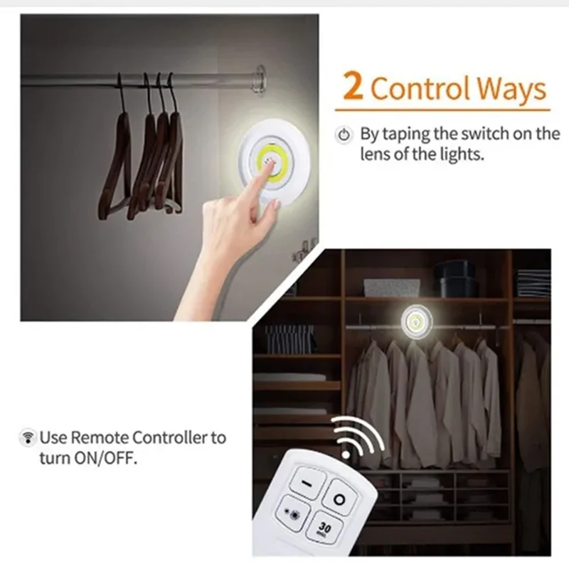 Commande par appui ou télécommande