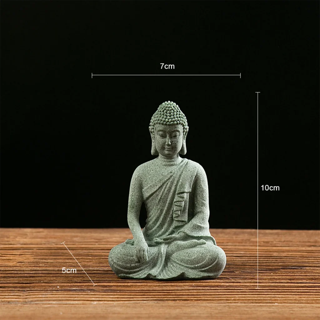 Bouddha en méditation et ses dimensions