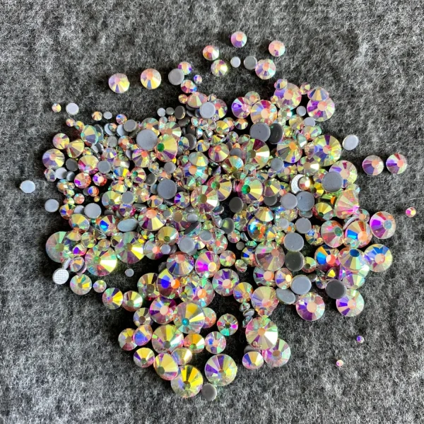 Strass thermocollants en verre cristal, 288 à 1440 pièces