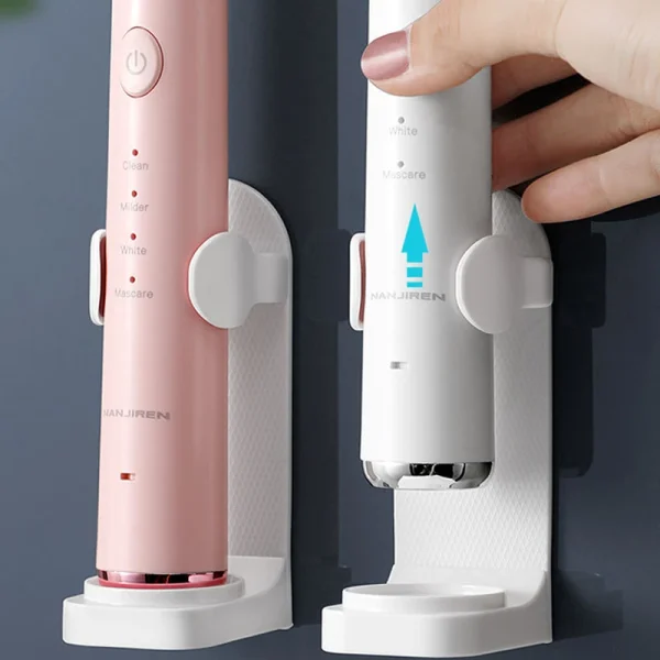 Brosse glissée dans le support