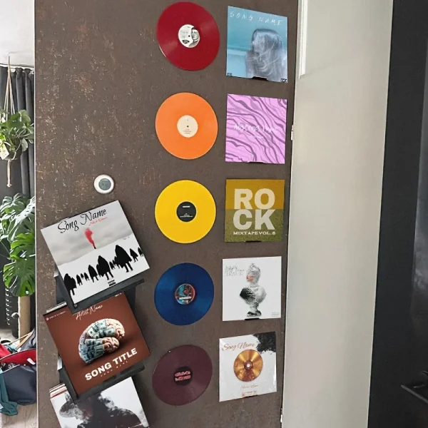 Un mur d'albums