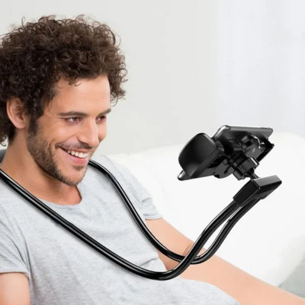 Support de téléphone flexible tour de cou