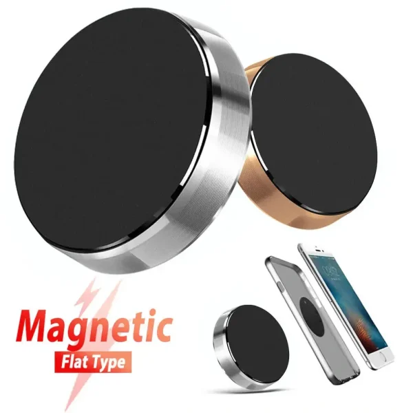 Support de téléphone magnétique plat, adhésif, pour voiture et bureau – lots de 2 à 6