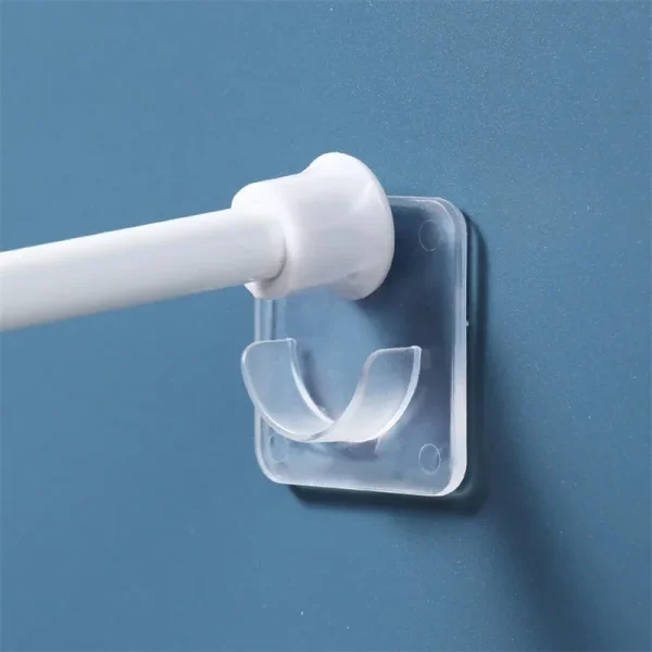Supports adhésifs pour barre télescopique, lots de 2 à 8