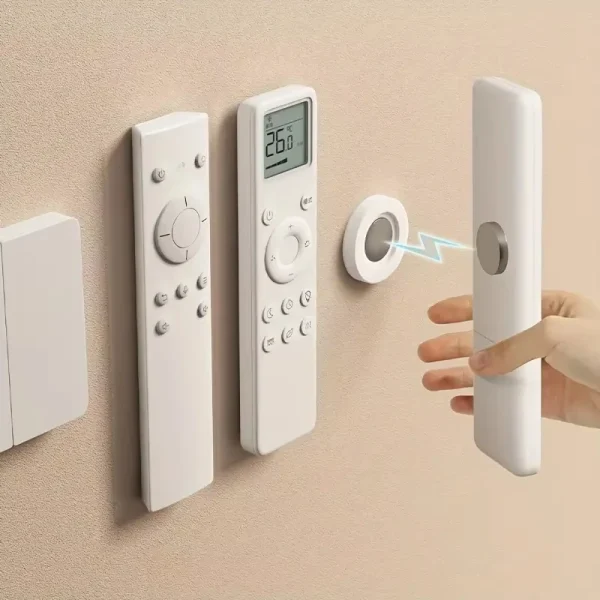 Supports magnétiques adhésifs pour télécommandes, lots de 3 ou 6