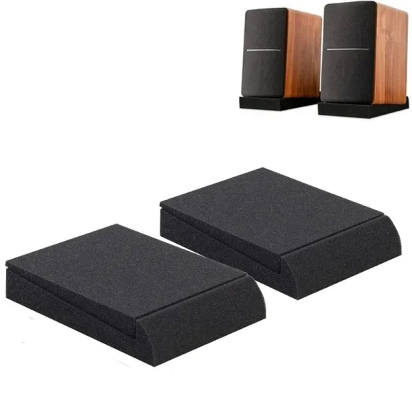 Supports en mousse inclinés pour enceintes de bureau, la paire