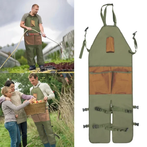 Tablier de jardinage à jambières et poches