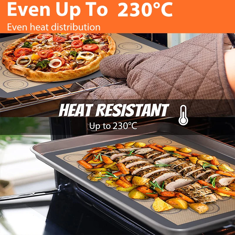 Pizza et légumes cuits sur le tapis en silicone