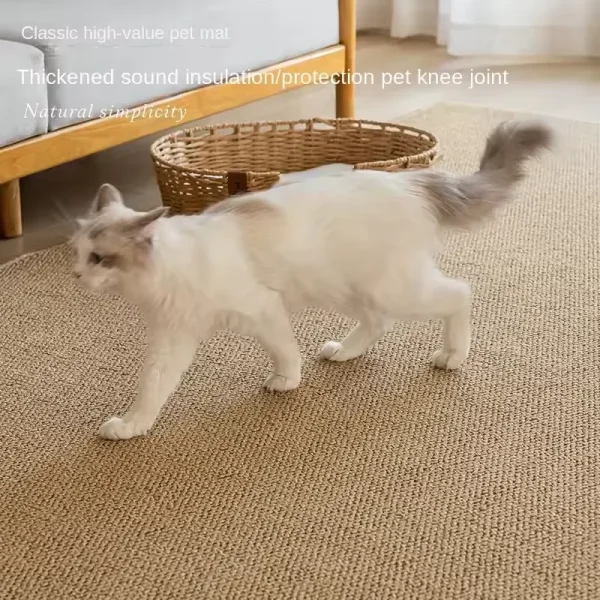 Tapis griffoir effet sisal à découper