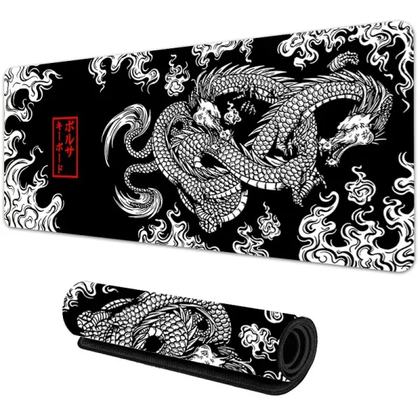 Dragon noir et blanc