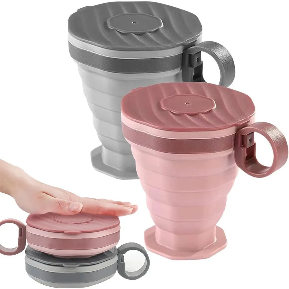 Tasses grise et rose