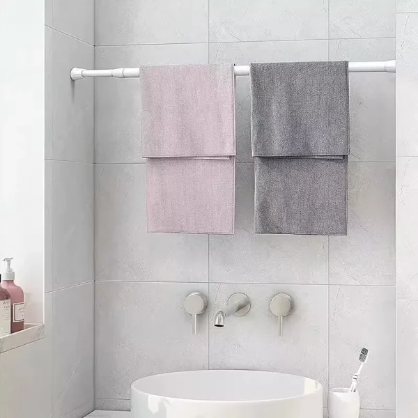 Tringle télescopique à ressort sans perçage, 30 à 90 cm