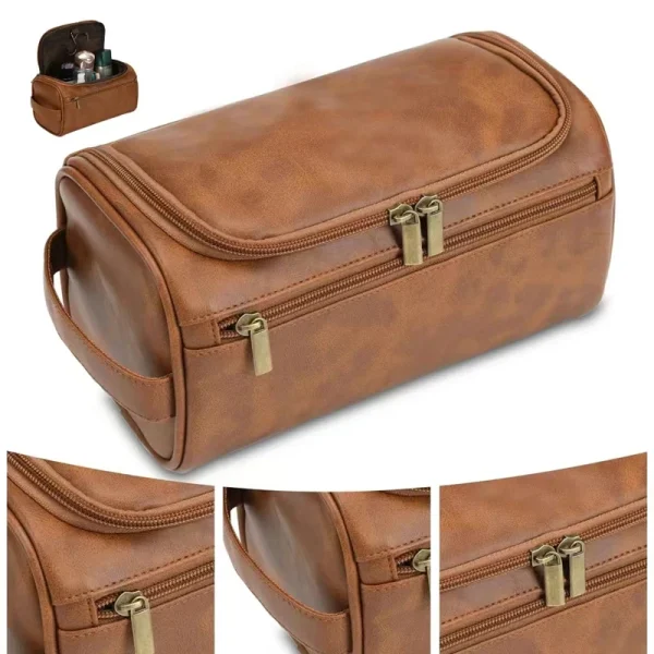 Trousse de toilette rétro à anse