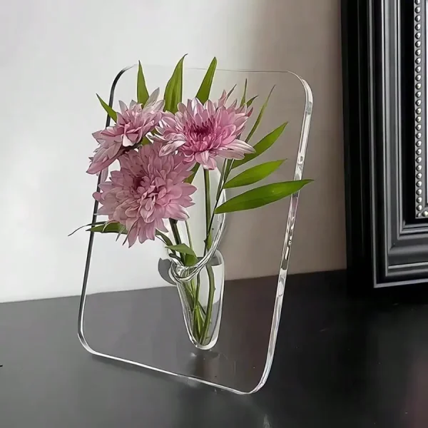 Vase cadre en acrylique transparent