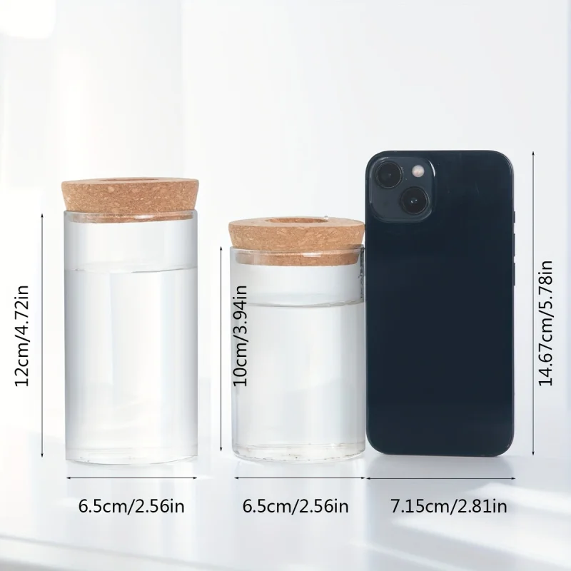 Dimensions des vases : 10 et 12 cm de haut