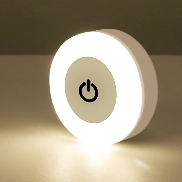 Veilleuse ronde tactile rechargeable, aimantée