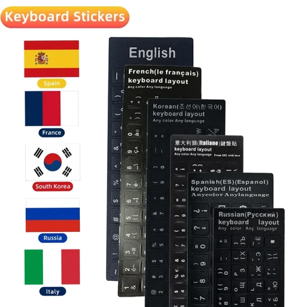 Autocollants de clavier en langues étrangères