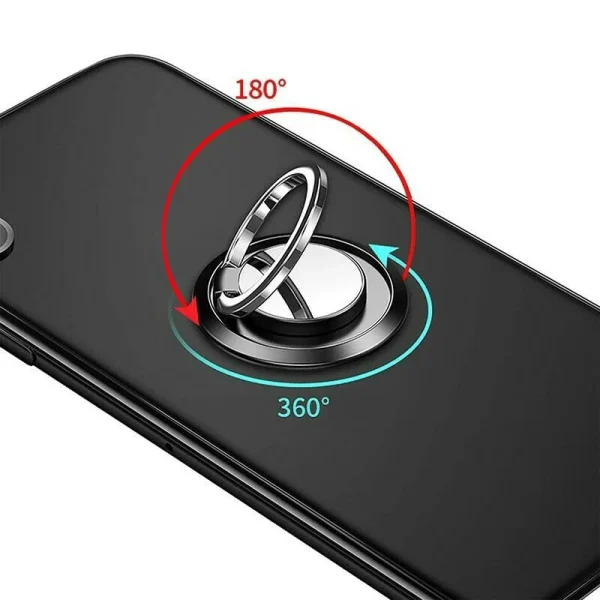 Bague support de téléphone rotative 360° : détail