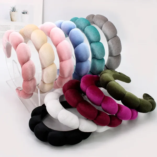 Bandeau éponge bouffant pour le soin