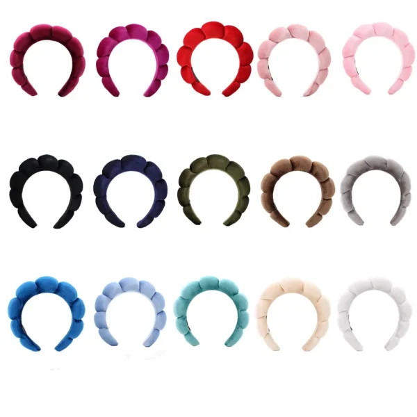Bandeau éponge bouffant pour le soin : détail