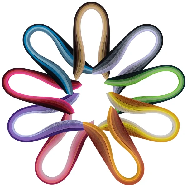 Bandes de papier quilling, 900 pièces : détail