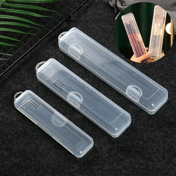 Boîte à pinceaux transparente : détail