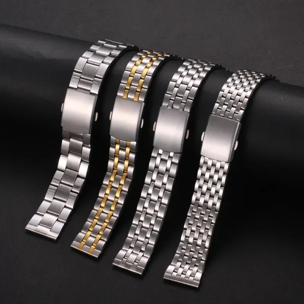 Bracelet de montre en acier inoxydable à maillons