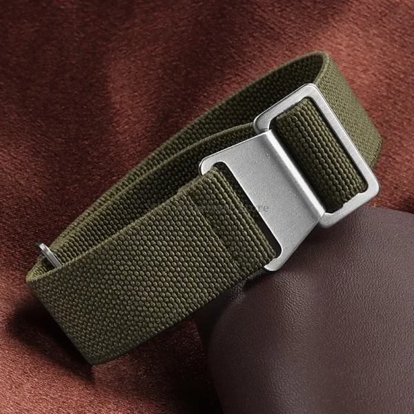 Bracelet de montre élastique tressé façon parachute