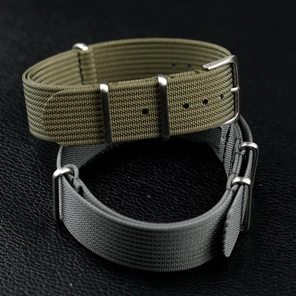 Bracelet de montre NATO en nylon côtelé