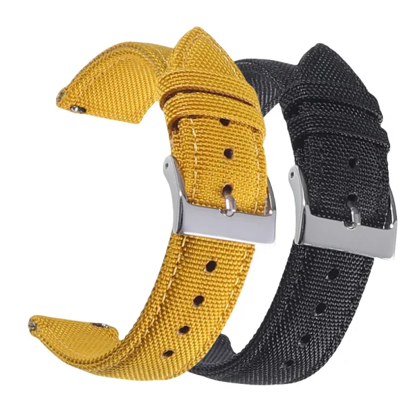Bracelet de montre en toile à dégagement rapide