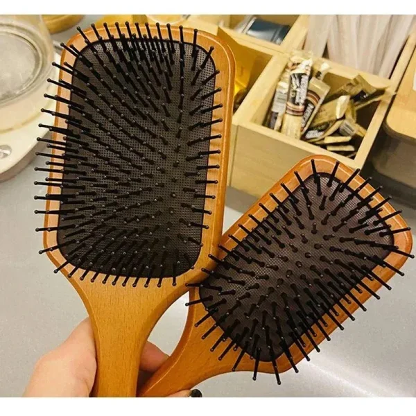 Brosse à coussin d'air en bois