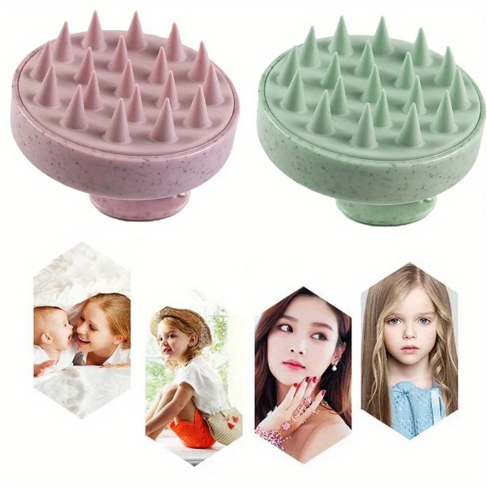 Brosse de massage du cuir chevelu en silicone : détail