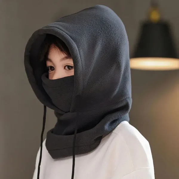 Cagoule polaire enfant coupe-vent : détail