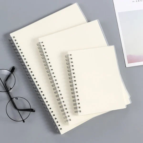 Cahier à spirale, lignes, points ou quadrillé