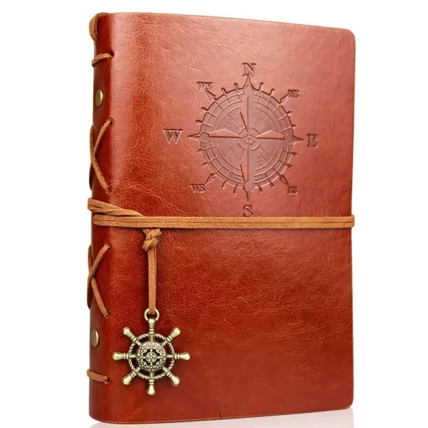 Carnet de voyage en cuir synthétique