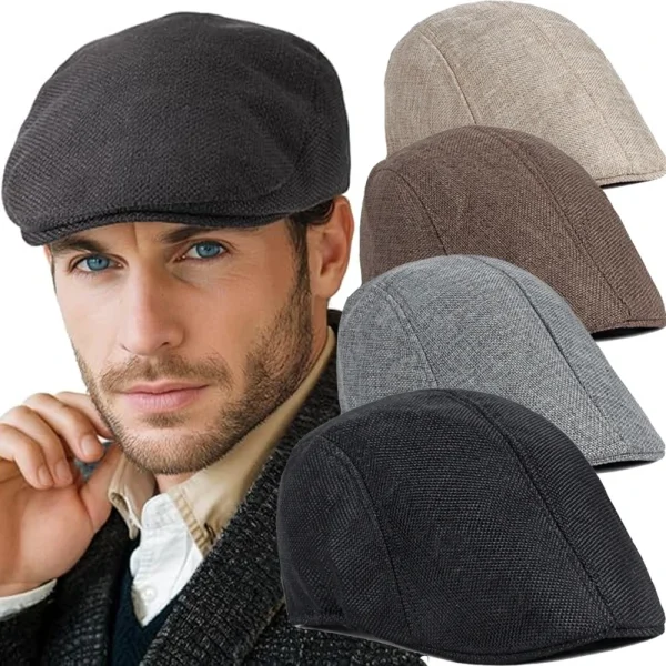Casquette plate légère en lin