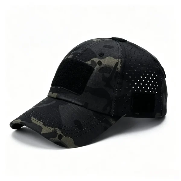 Casquette respirante perforée à scratch