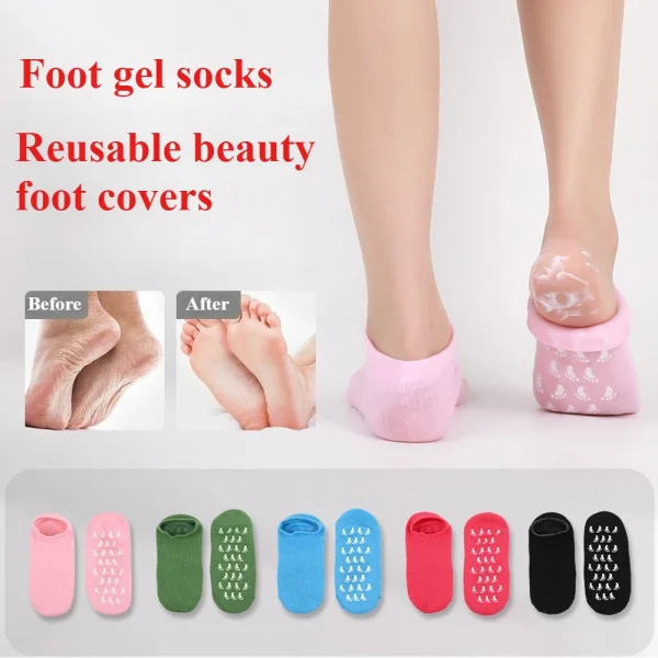 Chaussettes en silicone pour pieds secs : détail