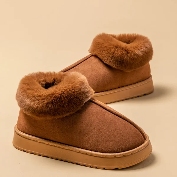 Chaussons montants à col fourré