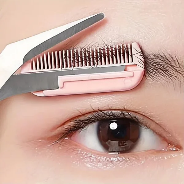 Ciseaux à sourcils avec peigne