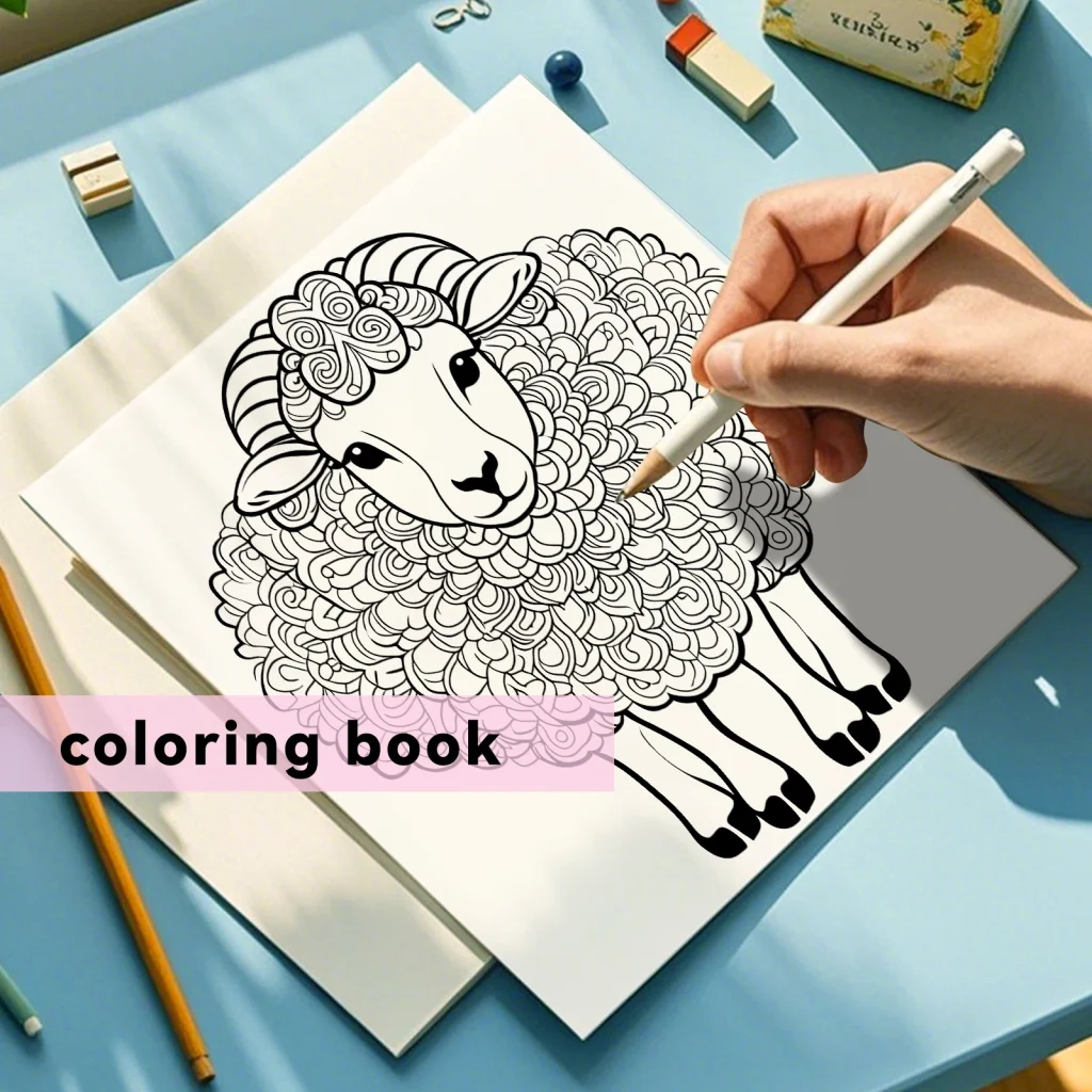 Livre de coloriage mandalas animaux : détail