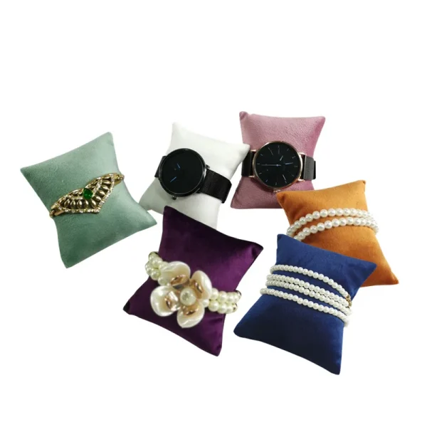 Coussin en velours pour bracelet, avec ou sans support