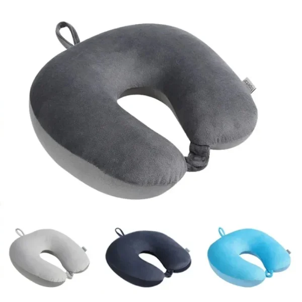 Coussin de voyage en U à microbilles