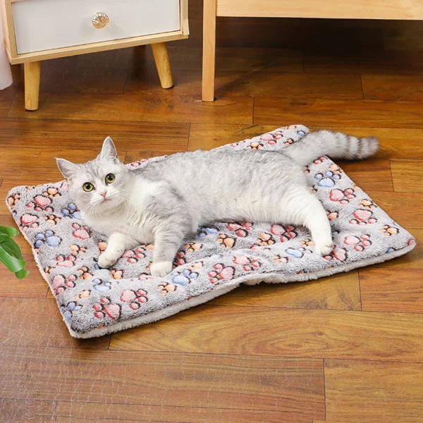 Couverture en flanelle imprimée pour animal : détail