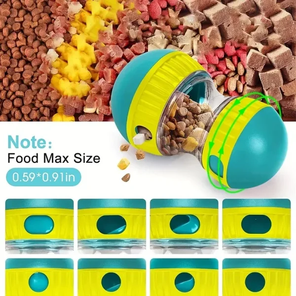 Culbuto distributeur de friandises pour chien : détail