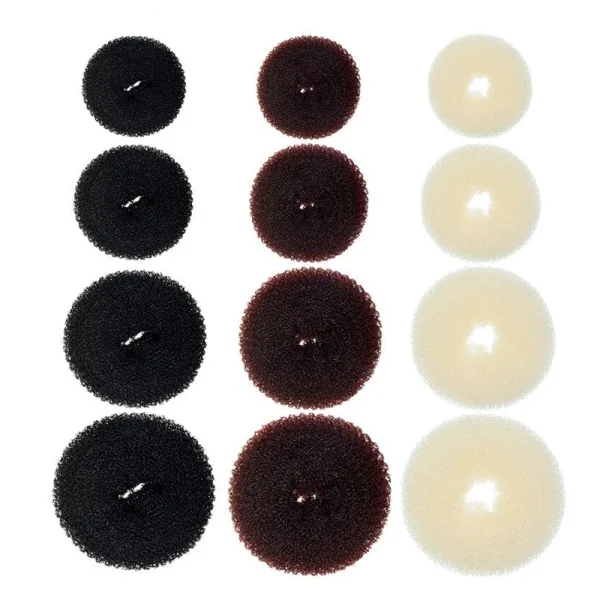 Donut à chignon en mousse