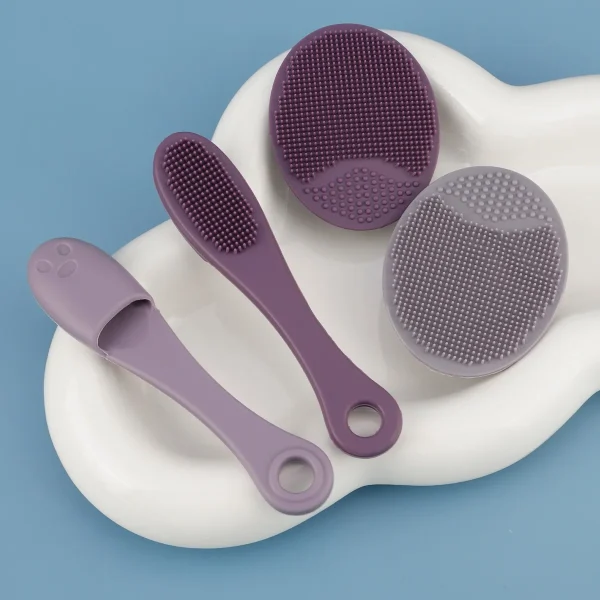 Duo de brosses visage en silicone