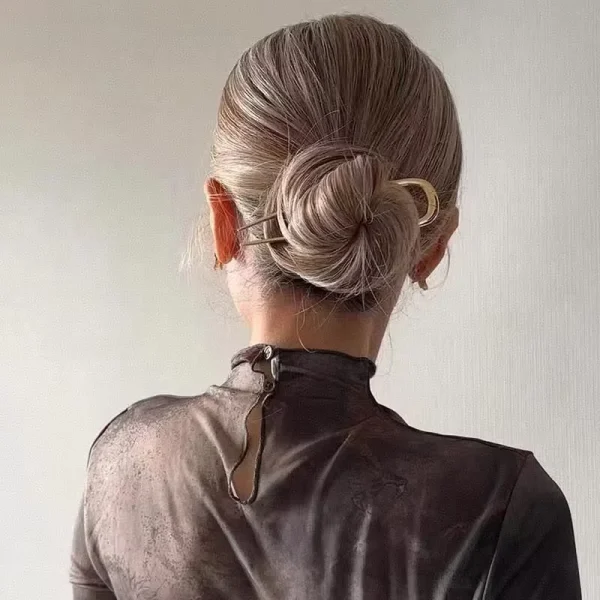 Épingle à chignon en U en métal