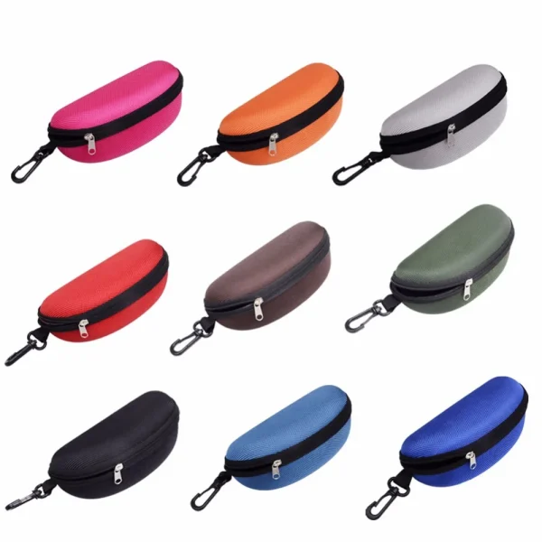 Étui à lunettes zippé avec mousqueton