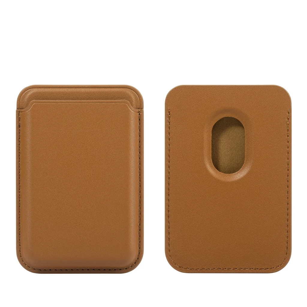 Étui porte-cartes magnétique en cuir synthétique : détail